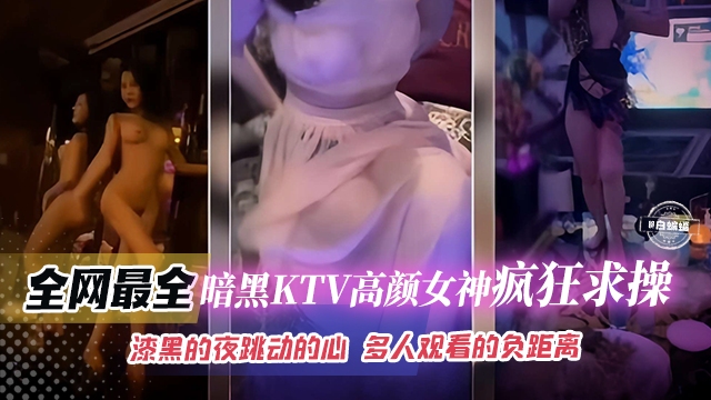 稀缺全网最全-暗黑KTV高颜值女神疯狂求操 漆黑的夜晚跳动的心 多人观看的负距离-